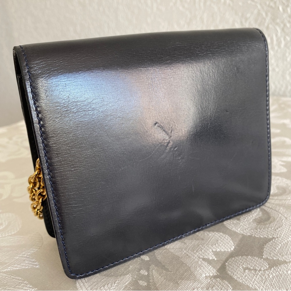 Céline Navy leather door knocker detail mini bag - Picture 5 of 16